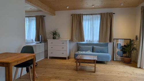 Posezení v ubytování Ferienwohnung Stern mit Terrasse