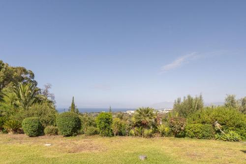 a field with trees and bushes in a park at Grand Villa! with Golf & Sea view!! in Marbella