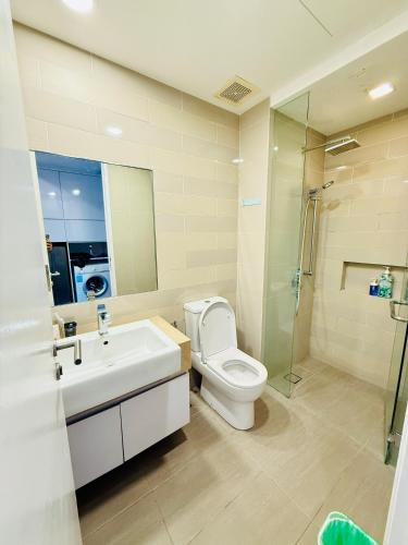 Ένα μπάνιο στο Ramad Serviced Suites KLCC