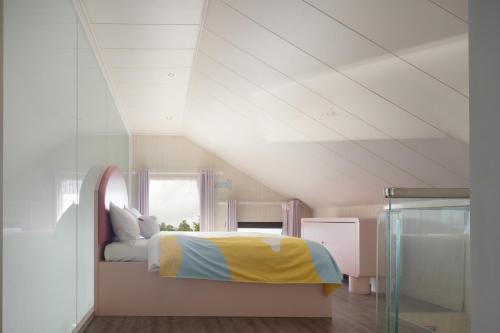 Un ou plusieurs lits dans un hébergement de l'établissement Autumn Whisper Eden Villas