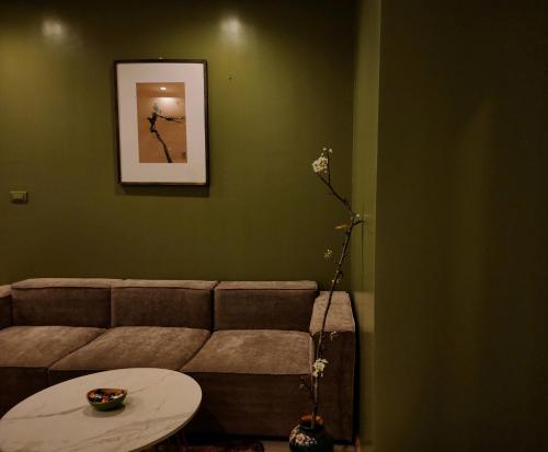 Χώρος καθιστικού στο Bai Chay Apartment