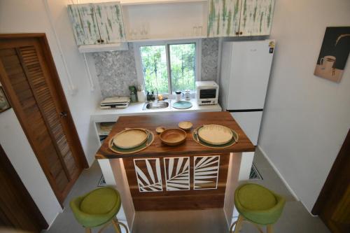 Dapur atau dapur kecil di Baan Pa Palm