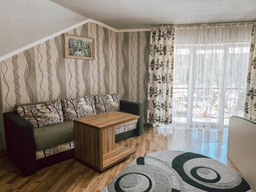 Χώρος καθιστικού στο Koral Hotel