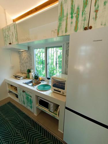 Dapur atau dapur kecil di Baan Pa Palm