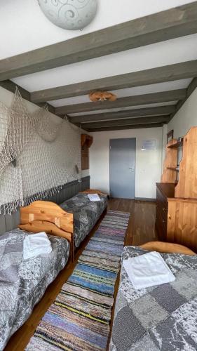 Hostel Pomor 객실 침대