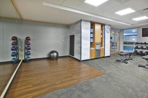 a bowling alley with a ball on the floor at Fairfield Inn & Suites by Marriott Flint Grand Blanc in Grand Blanc