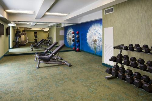 Fitness centrum a/nebo fitness zařízení v ubytování SpringHill Suites by Marriott Houston Downtown/Convention Center