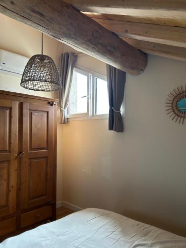 Letto o letti in una camera di T3 classé 3 étoiles, pour 6 personnes dans un Chalet