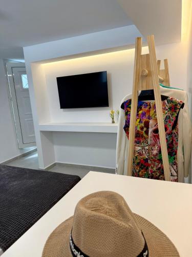 Televisyen dan/atau pusat hiburan di Villa 56 Luxury apartments