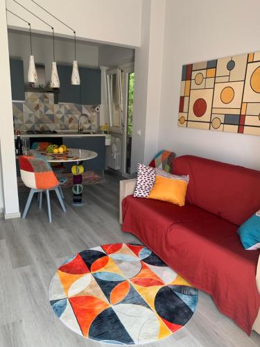 Posezení v ubytování Valle Fiorita 42 - Garden apartment