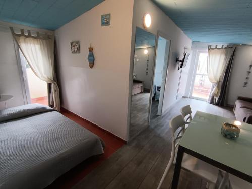 Cama o camas de una habitación en Residence Rimini Mare