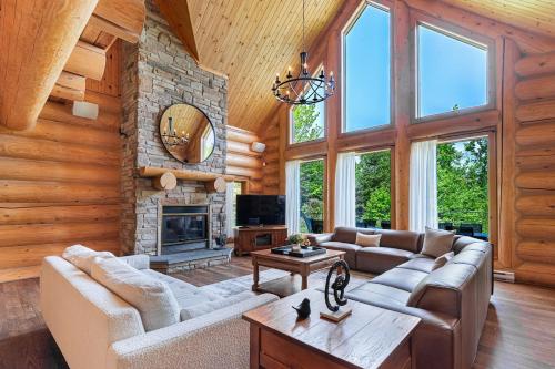 Χώρος καθιστικού στο Fiddler Lake Resort - Moose 89