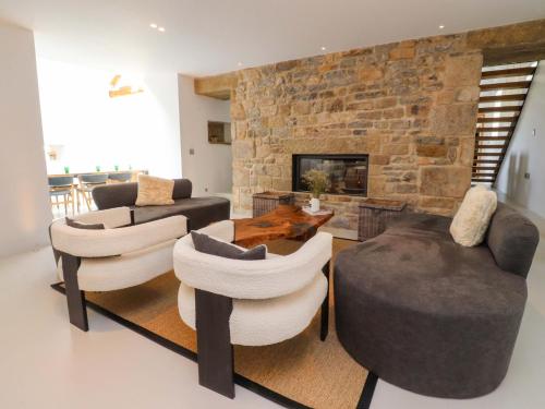 Zona de estar de Carden Laithe Barn