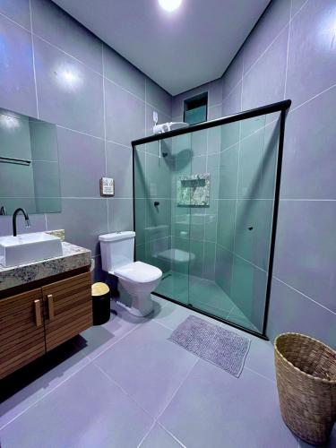 Ένα μπάνιο στο Residencial Mirante