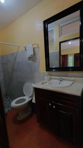 Koupelna v ubytování Casa Roca