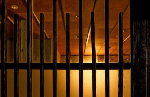 a iron fence in front of a window at kitan UOZU - Vacation STAY 18789 in Uozu