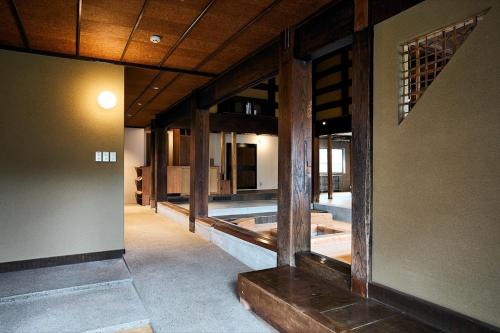 a hallway of a house with a pool in it at kitan UOZU - Vacation STAY 18789 in Uozu