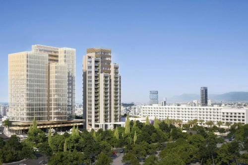 a group of tall buildings in a city at The Landmark Nicosia, Autograph Collection in Nicosia