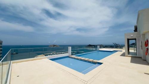 Bassein majutusasutuses Nuevo Apartaestudio en frente de la marina või selle lähedal