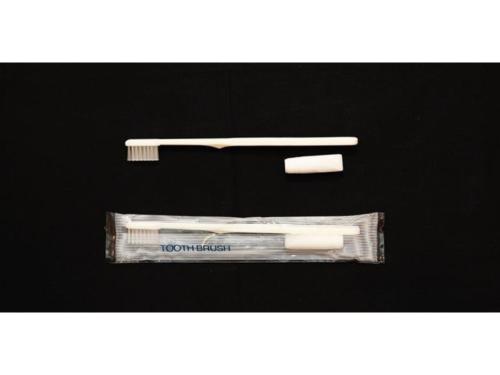 a toothbrush and a tube of toothpaste on a table at Smile Hotel Tomakomai - Vacation STAY 68902v in Tomakomai
