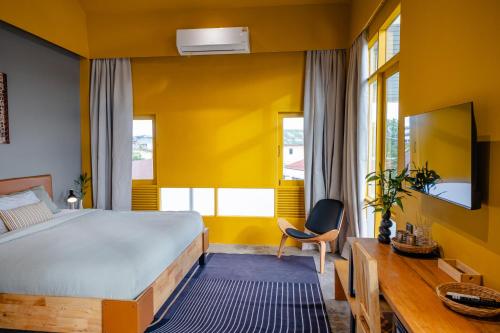 Letto o letti in una camera di Centerpoint Koh Phangan New