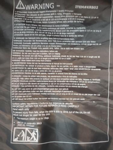 a plastic bag with a sign that says warning at High Rigg House Bradford - Luxury Accomodation with Private Parking in Idle