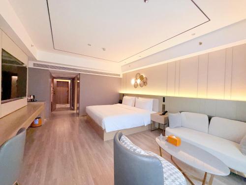 Posezení v ubytování Orange Hotel Beijing Shangdi Qinghe