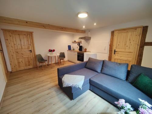 Kuchyň nebo kuchyňský kout v ubytování Ferienwohnung Wustermark