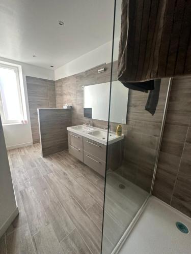 Koupelna v ubytování Gîte Le Milpa