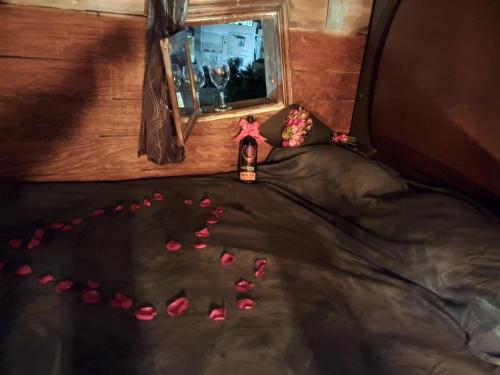 Ένα ή περισσότερα κρεβάτια σε δωμάτιο στο La cabañita