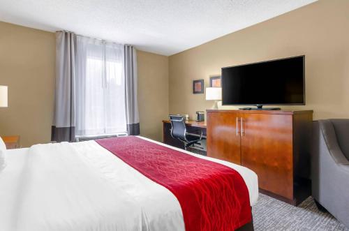 TV a/nebo společenská místnost v ubytování Comfort Inn & Suites Christiansburg I-81