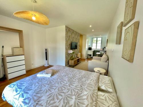 En eller flere senge i et værelse på Le Jacquemart