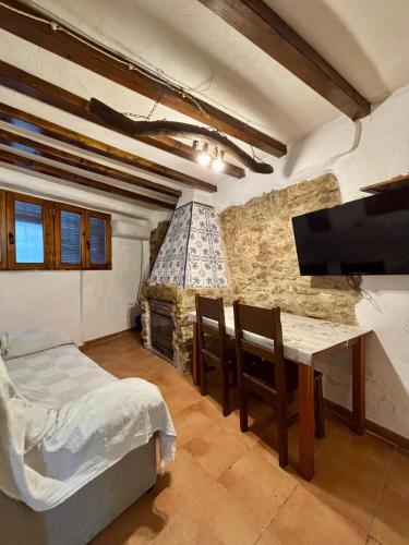 Ένα ή περισσότερα κρεβάτια σε δωμάτιο στο Casa Iván
