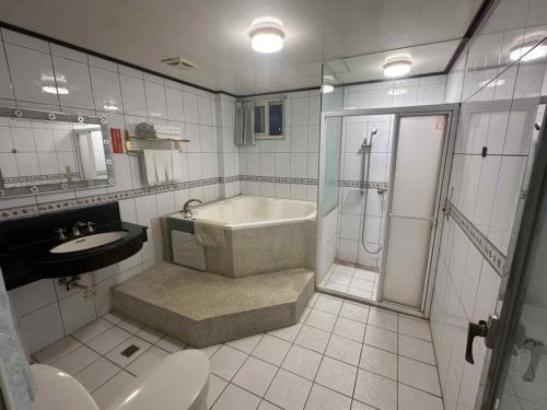 Et badeværelse på 晶想汽車旅館