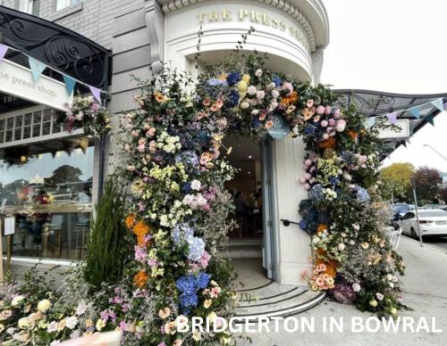 a wreath on the front of a building at 2 Bedrooms Minimalist Home in Moss Vale in Moss Vale