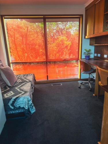 Χώρος καθιστικού στο Beachview Bungalow Warrnambool