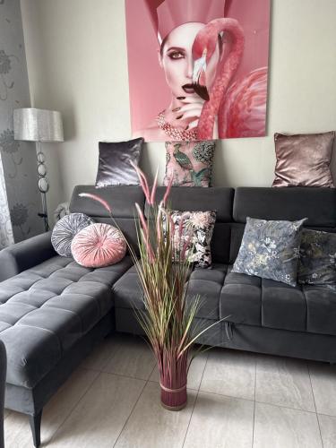 Χώρος καθιστικού στο Apartment SAMANTA- self-checkin - near Jurmala, airport