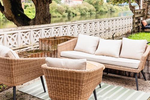 Χώρος καθιστικού στο Haus Lahnblick Bleser Appartements