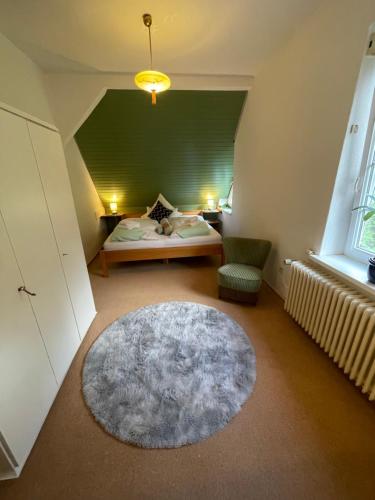 Postel nebo postele na pokoji v ubytování Haus Heidetal