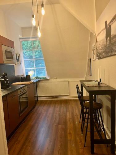 Kuchyň nebo kuchyňský kout v ubytování Haus Heidetal