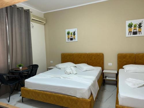 Cama o camas de una habitación en Hotel Ridal