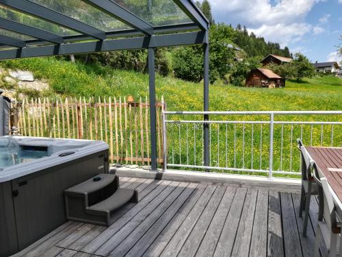 Μπαλκόνι ή βεράντα στο Ferienhaus Lurger