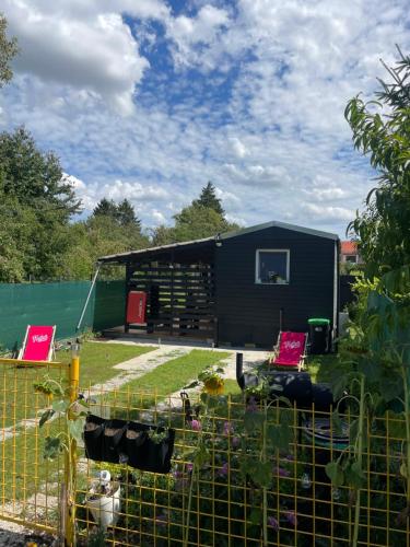 Zahrada ubytování Tiny House v Balijském stylu v srdci Slovácka
