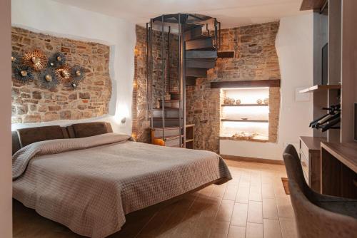 Katil atau katil-katil dalam bilik di B&B Sotto le Mura