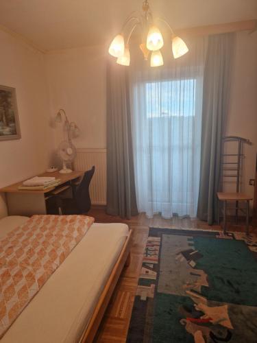 Ένα ή περισσότερα κρεβάτια σε δωμάτιο στο Ferienwohnung am Stadtrand