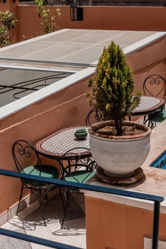 Balcon ou terrasse dans l'établissement Riad ANYSSA