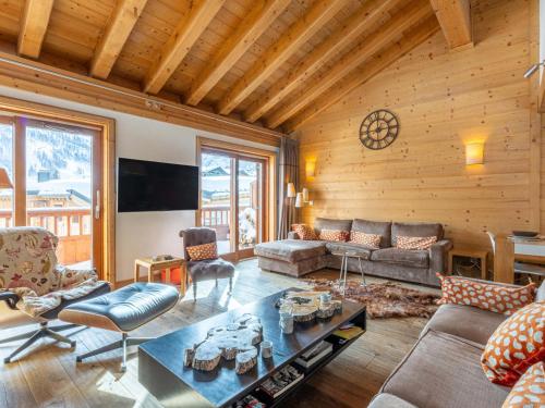 Appartement lumineux et spacieux à Val-d'Isère avec cheminée et prestations de luxe