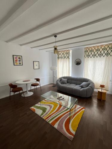 Χώρος καθιστικού στο Appartements Cosy, Centre de Rosendaël, HomyNest