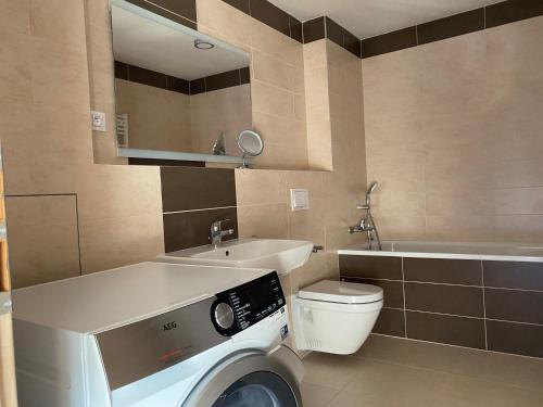 Koupelna v ubytování Penthouse mit Balkon in zentraler Lage in Pilsen