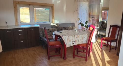 Χώρος καθιστικού στο Domek letniskowy